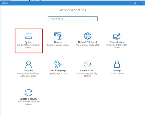 find settings on my computer.